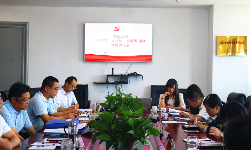 集團(tuán)公司黨委組織召開“大學(xué)習(xí)、大討論、大調(diào)研”專題討論會(huì)